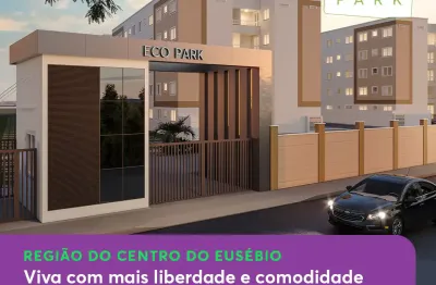 Eco park, apartamentos de dois quartos com opção de varanda em urucunema no eusébio  ceará