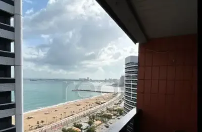 Flat mobiliado no meireles com varanda e vista para o mar de fortaleza