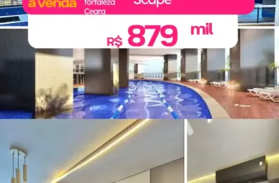 Land scape ultimo andar mobiliado na orla da beira mar fortaleza ce