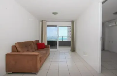 Apartamento mobiliado com suíte e vista para o mar na praia de iracema