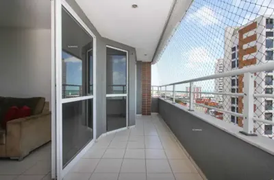 Apartamento mobiliado com suíte e vista para o mar na praia de iracema