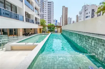 Apartamento mobiliado com suíte e lazer com piscina na aldeota