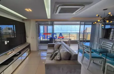 Apartamento com 4 suítes e lazer no bairro meireles em fortaleza