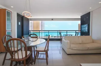 Mobiliado 2 suítes com vista deslumbrante do mar da praia de iracema