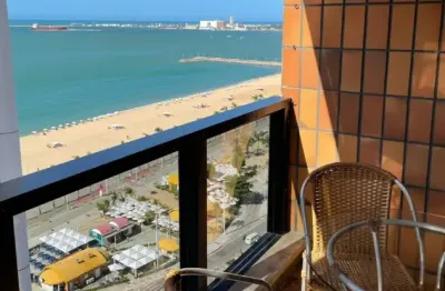 Flat localizado no Meireles com Vista Mar e Lazer no Condominio