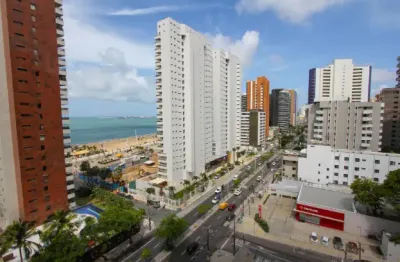 Apartamento mobiliado com vista para o mar e praticidade completa