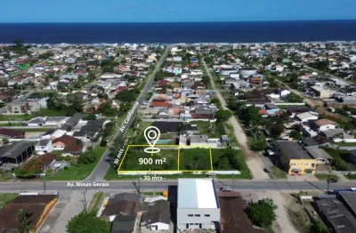 Terreno à venda em guaratuba, balneário coroados, 900m²