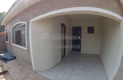 Locação de casa jardim joão paulo ii com 02 quartos e 01 vaga de garagem.