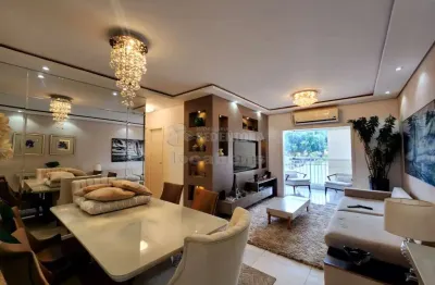 Apartamento mobiliado para locação bairro jardim francisco fernandes com sacada e cozinha planejada.