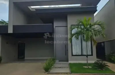 Casa em condomínio fechado com 3 quartos à venda no Residencial Figueira II, São José do Rio Preto 