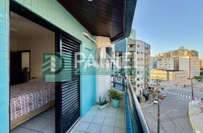Apartamento à venda, 2 quartos, 1 suíte, 1 vaga, guilhermina - praia grande/sp