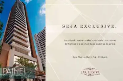 Apartamento de 3 Suítes Frente ao Mar em Embaré, Santos – 244m² Privativos, 2 Vagas