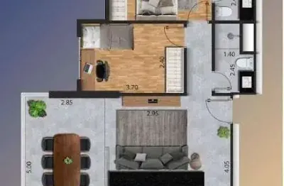 Apartamento com 2 quartos à venda na Praça Washington, 13, José Menino, Santos