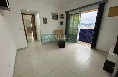 Apartamento 1 dormitório com suíte no gonzaga, santos à venda