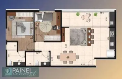 Apartamento com 2 quartos à venda na Rua Santos Dumont, 184, Macuco, Santos