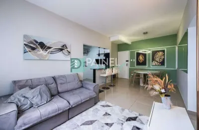 Apartamento mobiliado em boqueirão, santos – 2 quartos, 1 suíte, 86 m² internas e 86 m² externas