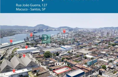 Galpão / depósito / armazém para aluguel, 15 vagas, macuco - santos/sp