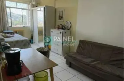 Kitnet 35m² no centro de são vicente – financia, vaga para moto