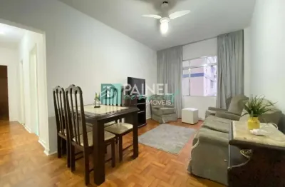 Apartamento mobiliado de 70 m² com 1 quarto e suíte na frente do boqueirão, santos – aluguel 3.500