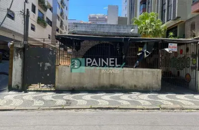 Terreno comercial frente | gonzaga, santos – 480 m², 4 vagas, aluguel r$ 30.000