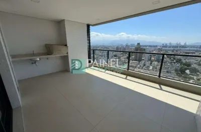 Apartamento à venda, 3 quartos, 1 suíte, 1 vaga, aparecida - santos/sp