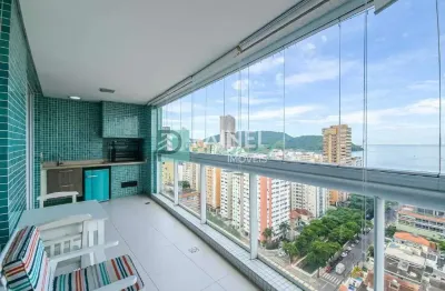 Locação Apartamento 3 suítes com vista para o mar, 3 vagas, Ponta da Praia, Santos