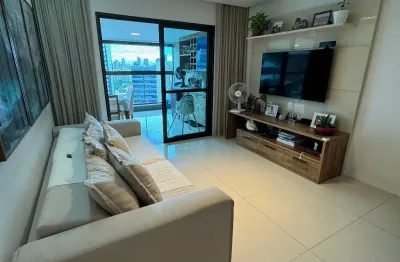Apartamento à venda com 3 suítes com closet,130 m2, varandão gourmet com fechamento em reiki, 2 vagas