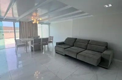 Pituba privilege - vista mar - mobiliado - 2/4 - 1 suíte - varandão - 163 m² - nascente - 2 vagas