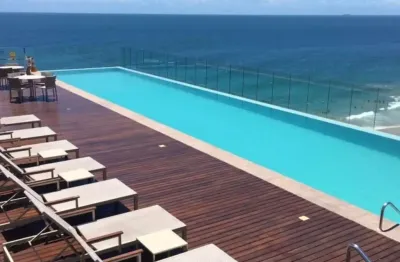 Barra - apart expresso 222  1/4 - 51 m² - andar alto - 1 vaga - vista linda para cristo pegando o mar