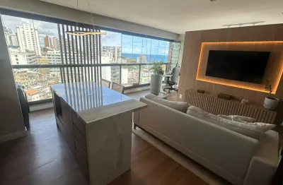 Barra | apartamento 1/4 com vista panorâmica para o mar — porteira fechada - 41 m² - 1 vaga - nascente