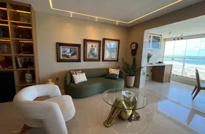 Apartamento alto padrão 166m² – premiere jaguaribe 3 suítes | decorado, varanda com vista mar | 3 vagas de garagem
