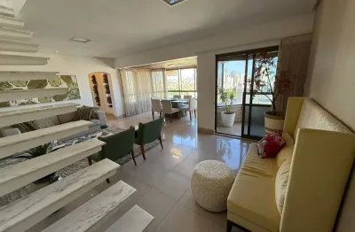 Cobertura duplex | 272 m² - 4 suítes - piscina privativa - dependência completa -