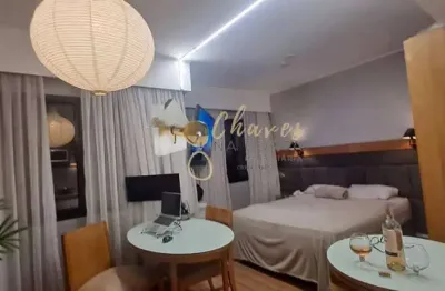 Flat com 1 quarto à venda na Avenida Rouxinol, Indianópolis, São Paulo