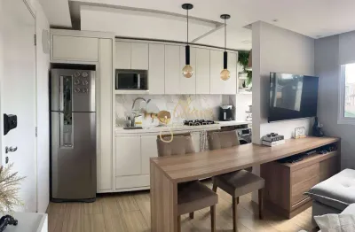 Apartamento mobiliado à venda no jardim germânia com 2 dormitórios