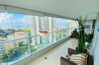 Apartamento amplo à venda no guarujá com 3 dormitórios