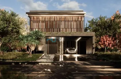 Casa em condomínio fechado com 3 quartos à venda na rua joão pires, 10, parque tauá, londrina por r$ 1.850.000