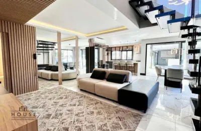 Casa espaçosa com 4 dormitórios e piscina no caledônia, camboriú