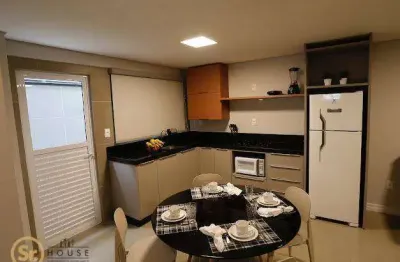 Apartamento com 2 dormitórios para alugar, 45 m² por r$ 6.000,00/mês - balneário santa clara - itajaí/sc