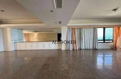 Na beira mar apartamento com 4 dormitórios à venda, 450 m² por r$ 4.700.000 - praia de iracema - fortaleza/ce