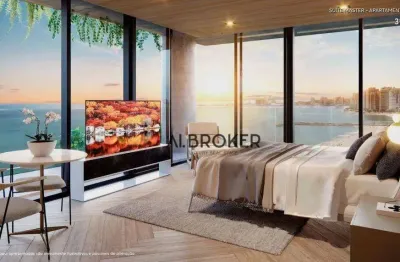 Na beira mar andar alto apartamento com 4 dormitórios à venda, 315 m² por r$ 6.900.000 - meireles - fortaleza/ce