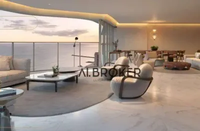 Andar alto  apartamento com 4 dormitórios à venda, 361 m² por r$ 7.300.000 - meireles - fortaleza/ce