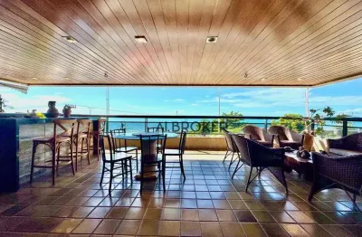 Na beira mar apartamento com 4 dormitórios à venda, 360 m² por r$ 4.500.000 - meireles - fortaleza/ce