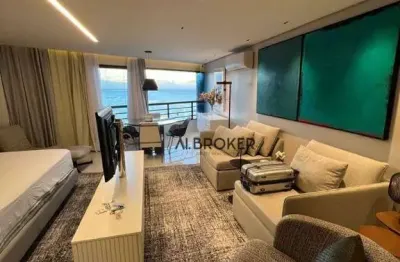 Na beira mar apartamento com 1 dormitório à venda, 67 m² por r$ 1.000.000 - mucuripe - fortaleza/ce
