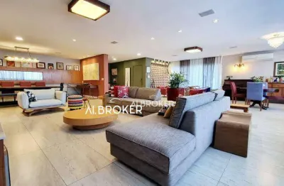 Porteira fechada cobertura com 5 dormitórios à venda, 600 m² por r$ 4.800.000 - meireles - fortaleza/ce