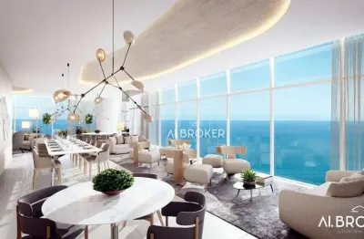 Na beira mar  apartamento com 4 dormitórios à venda, 435 m² por r$ 11.352.000 - meireles - fortaleza/ce