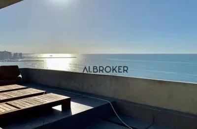 Na beira mar cobertura com 5 dormitórios à venda, 900 m² por r$ 23.000.000 - meireles - fortaleza/ce