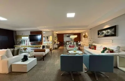 Na beira mar  apartamento com 5 dormitórios à venda, 385 m² por r$ 5.500.000 - praia de iracema - fortaleza/ce