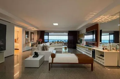 Na beira mar apartamento com 5 dormitórios à venda, 385 m² por r$ 5.500.000 - praia de iracema - fortaleza/ce