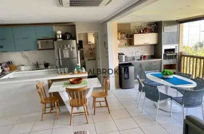 Porteira fechada apartamento com 3 dormitórios à venda, 99 m² por r$ 1.400.000 - praia de cumbuco - caucaia/ce