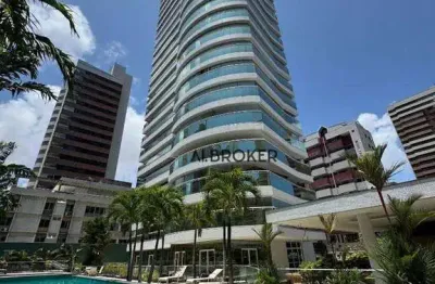 No meireles  apartamento com 4 dormitórios à venda, 339 m² por r$ 4.500.000 - meireles - fortaleza/ce